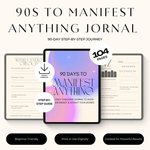 90 Day Manifestation Journal (Printable PDF)
