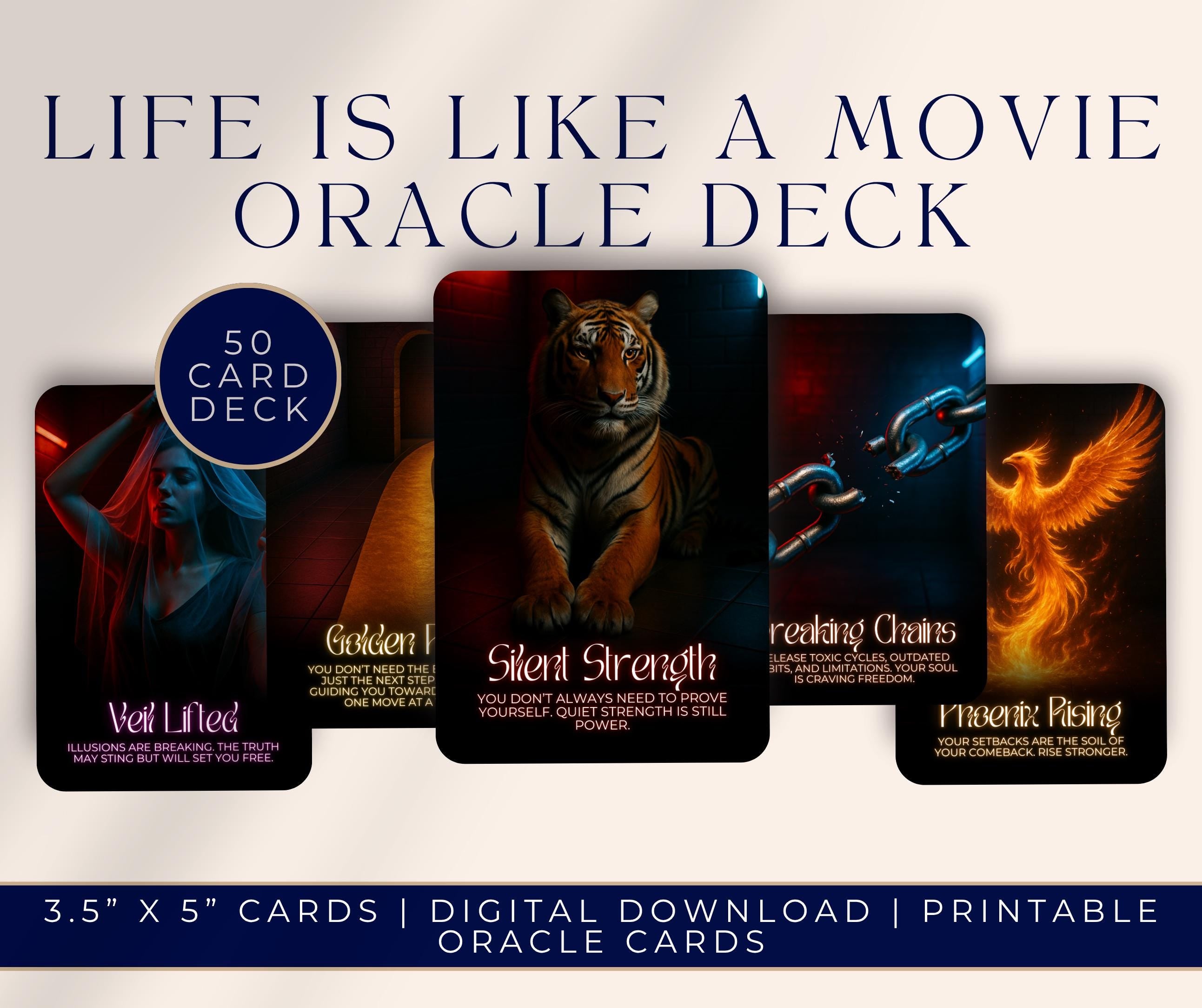 Life is a Movie Oracle Deck Printable Spiritual Deck