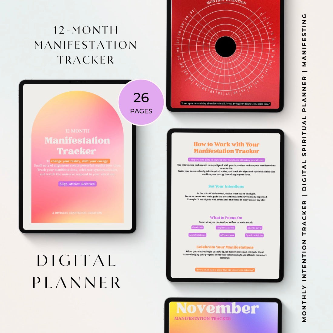 12-Month Manifestation Tracker (PDF)