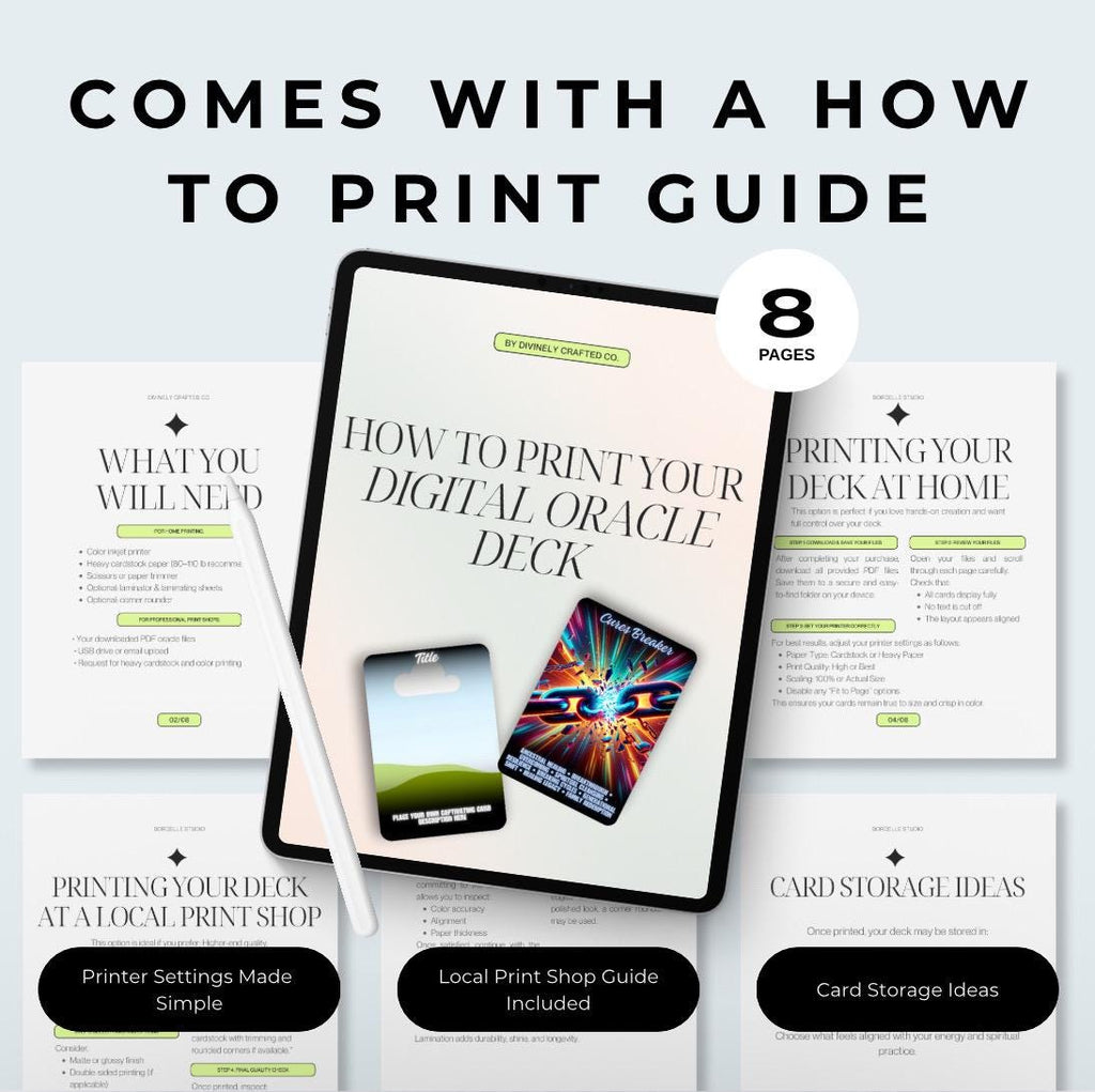 Truth Oracle Deck Template (Digital Download)