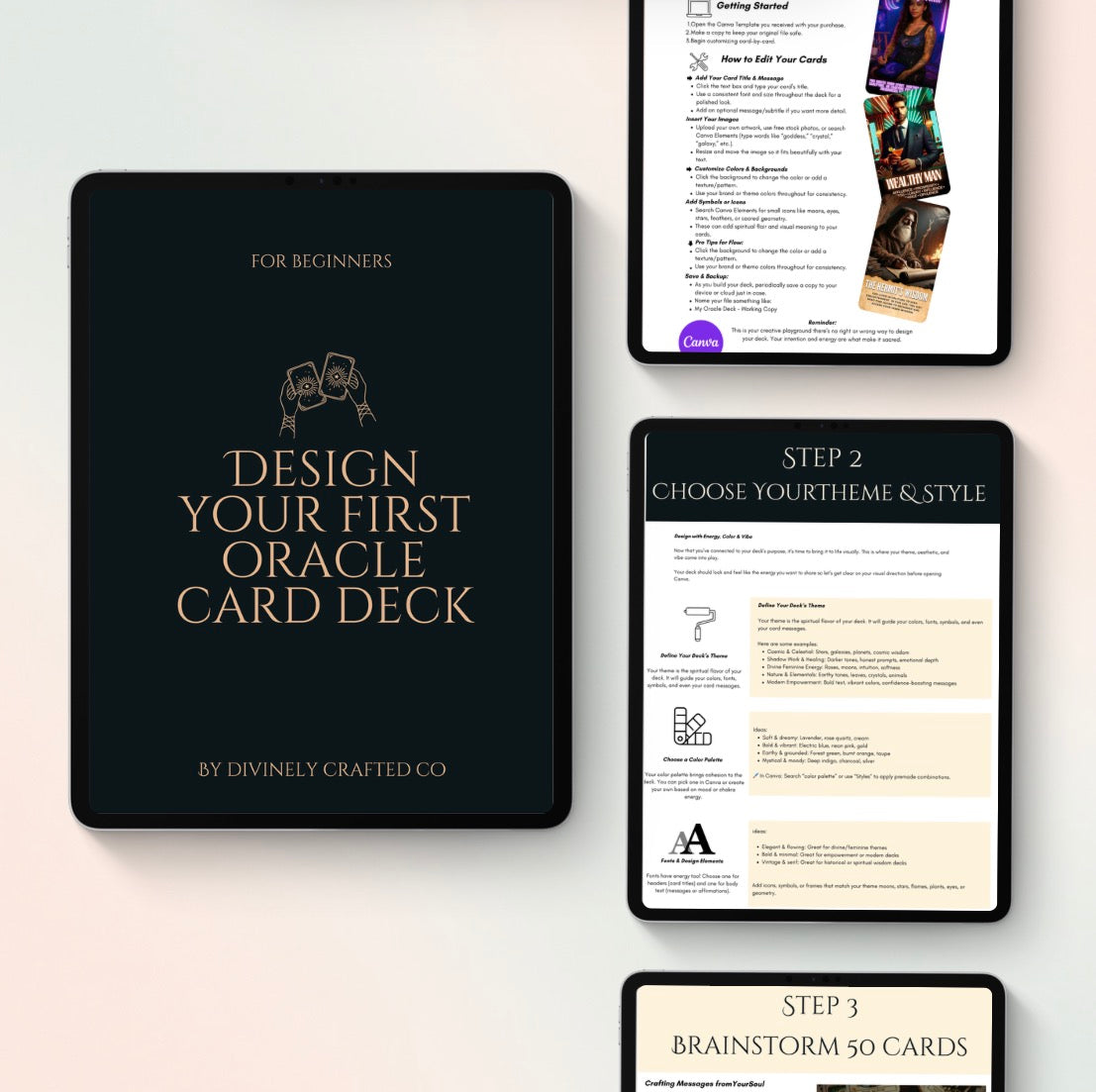 Oracle Deck Creation Guide: Canva Workbook (PDF Download)