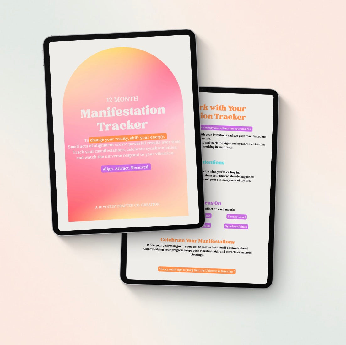 12-Month Manifestation Tracker (PDF)