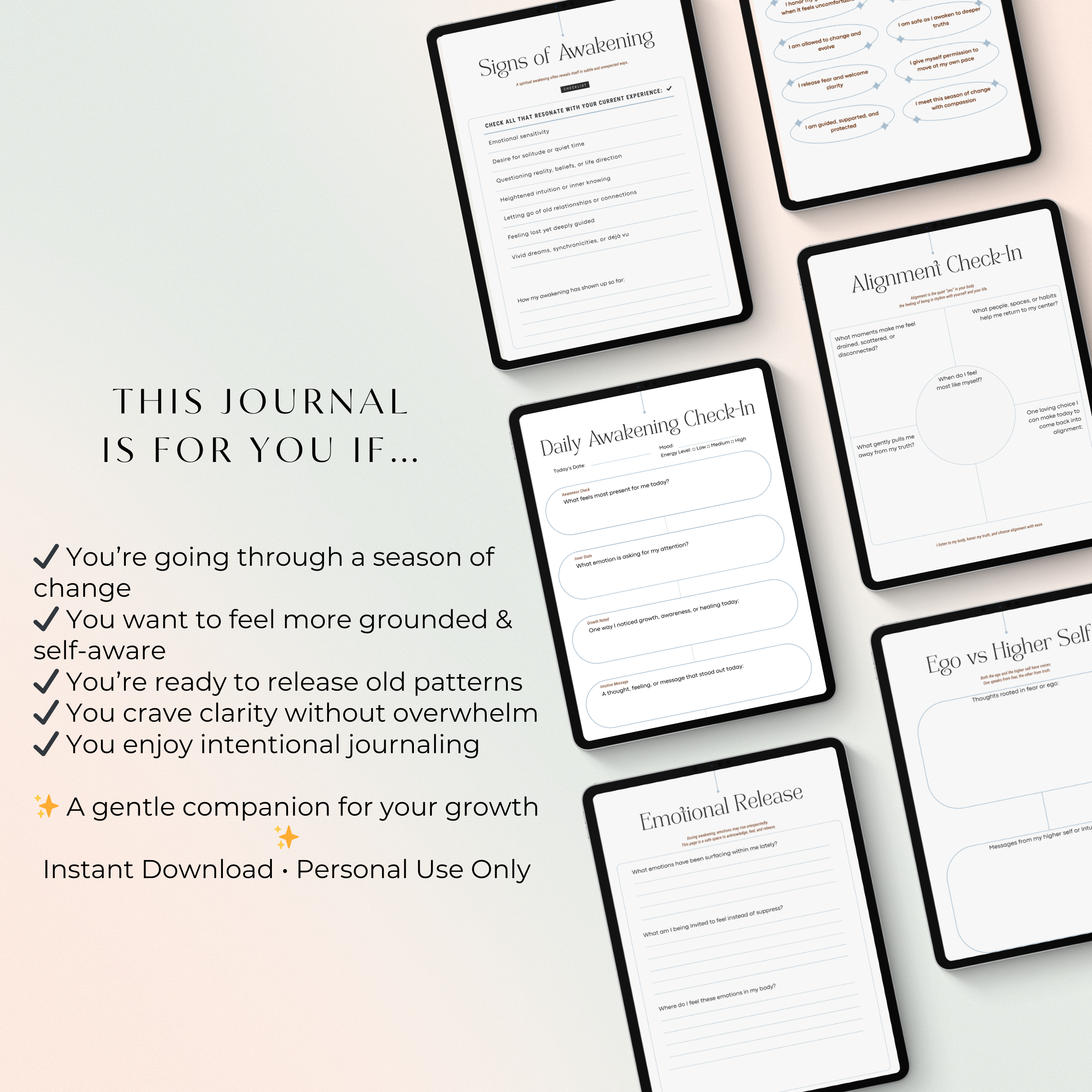 Spiritual Awakening Journal (Digital Download)