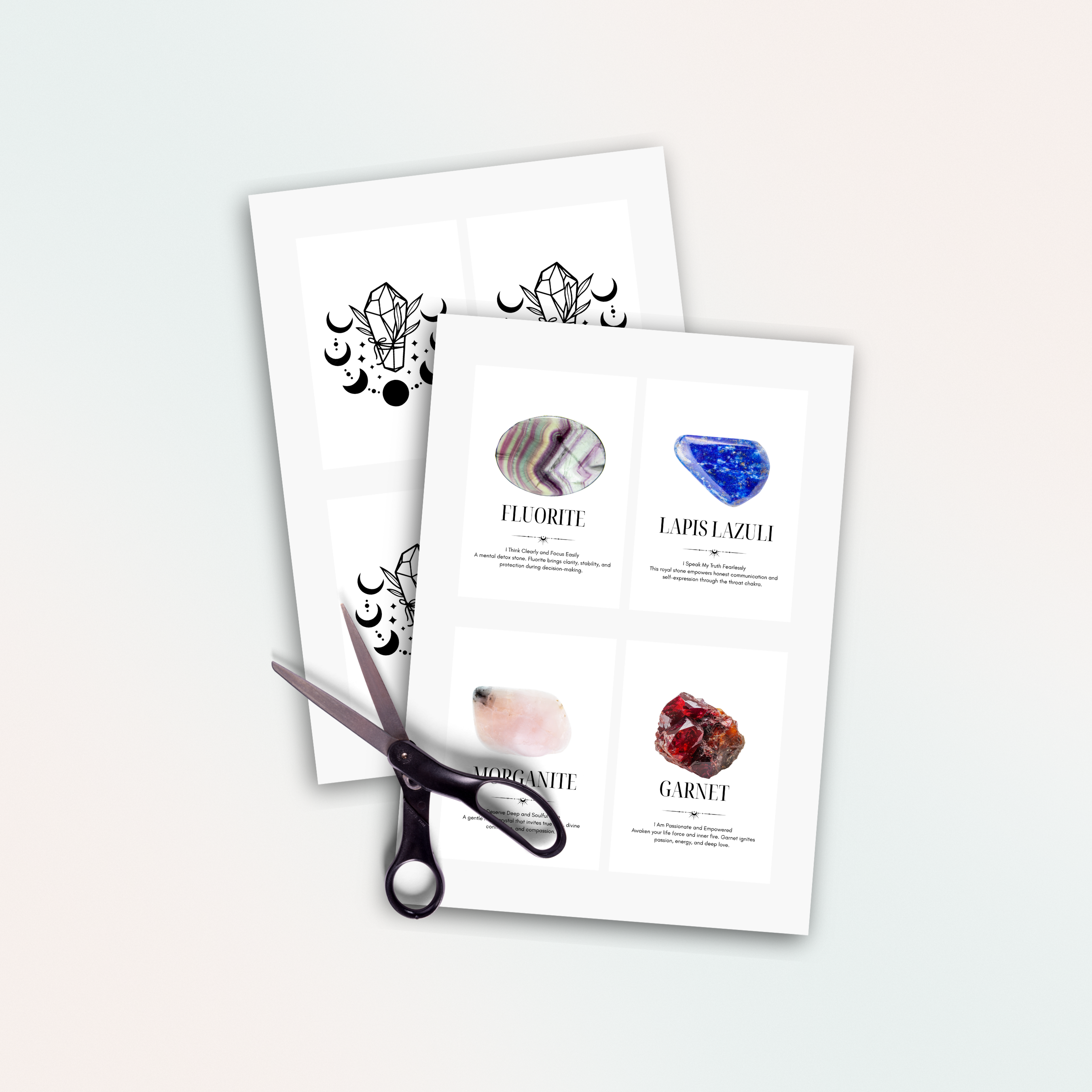 Crystal Affirmations Oracle Deck – 50 Digital Cards