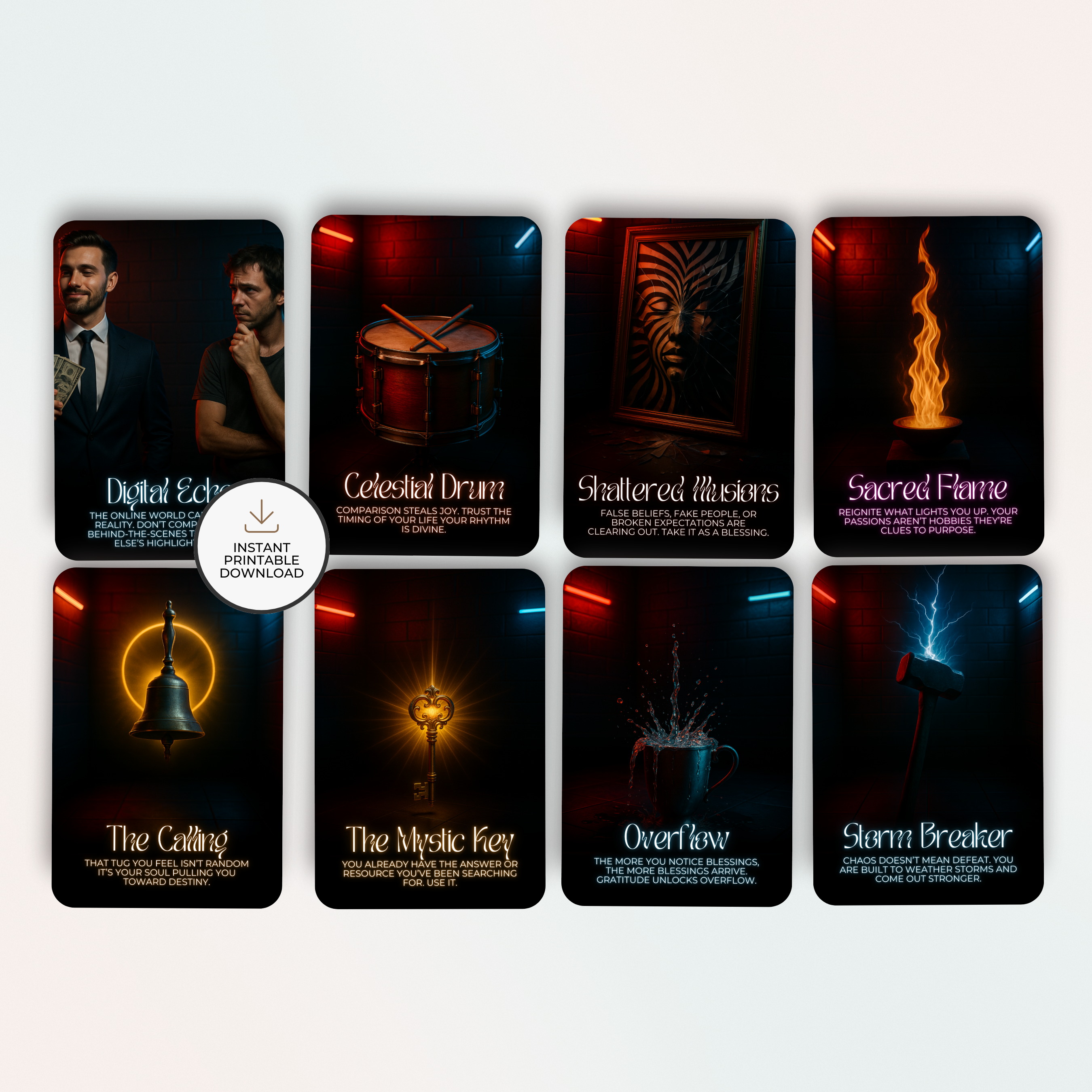 Life is a Movie Oracle Deck Printable Spiritual Deck