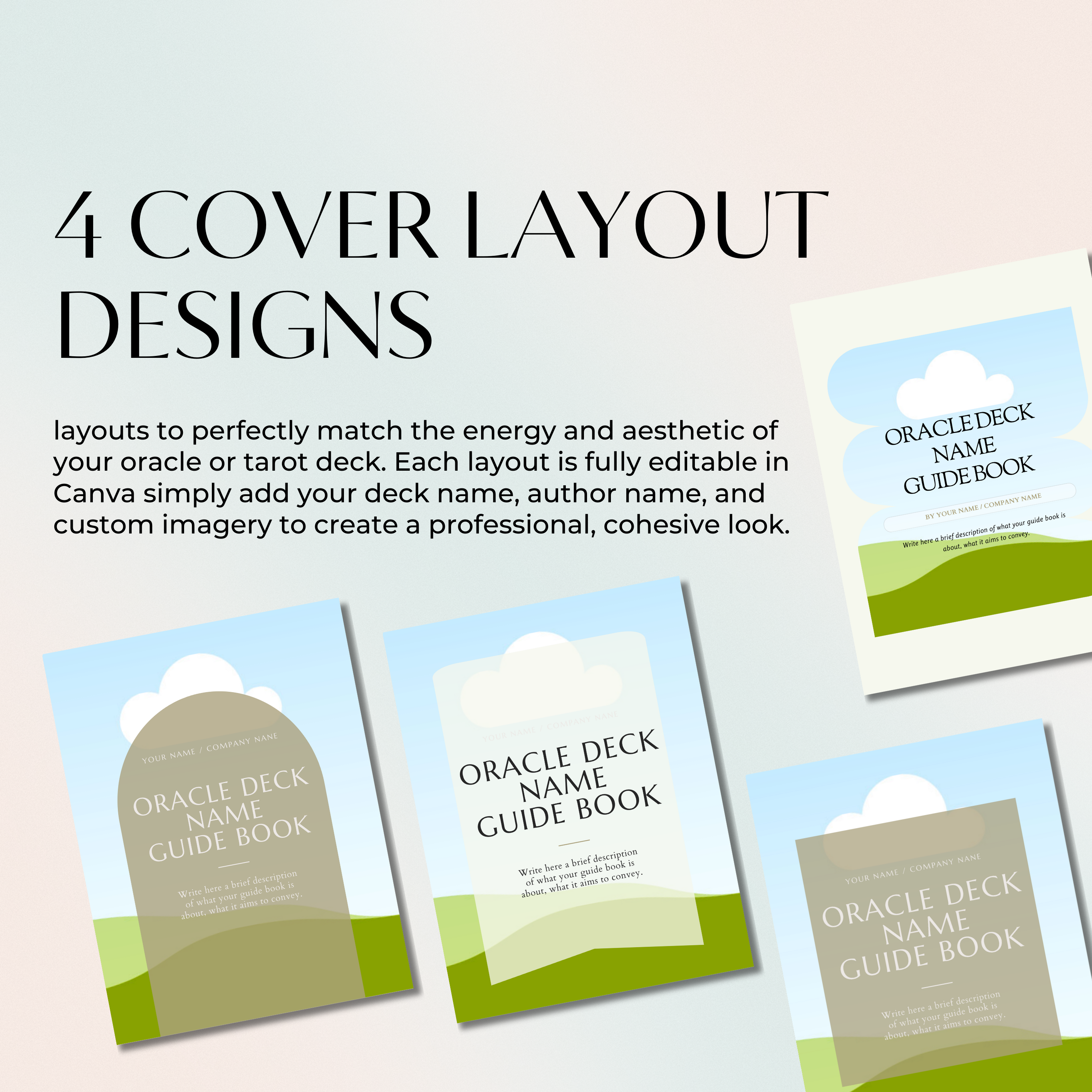 Oracle Deck Guidebook Template (Digital Download)