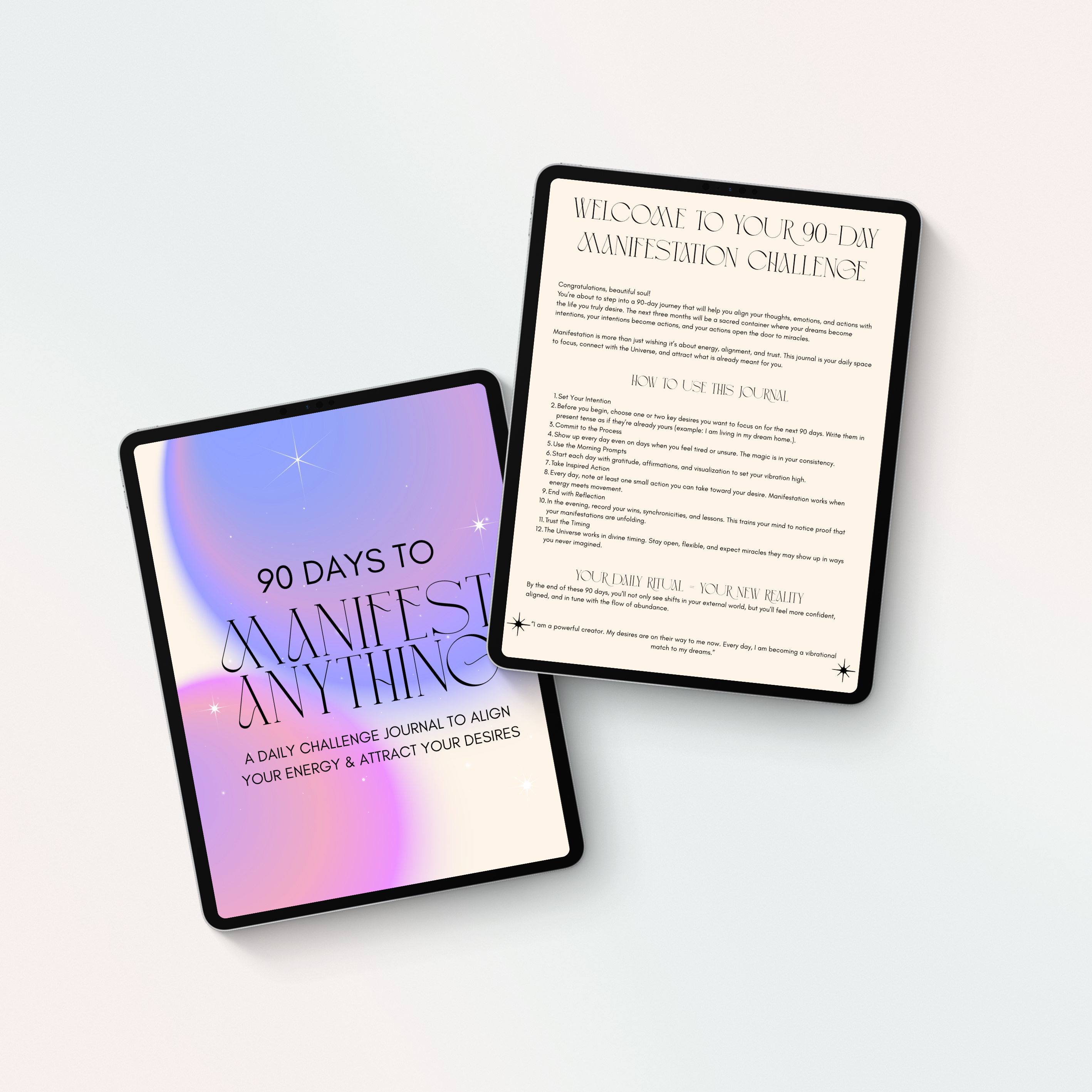 90 Day Manifestation Journal (Printable PDF)