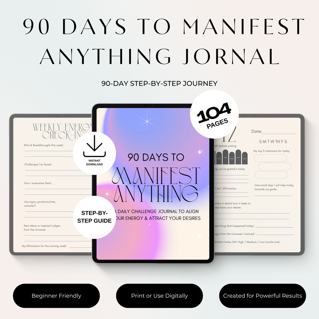 90 Day Manifestation Journal (Printable PDF)