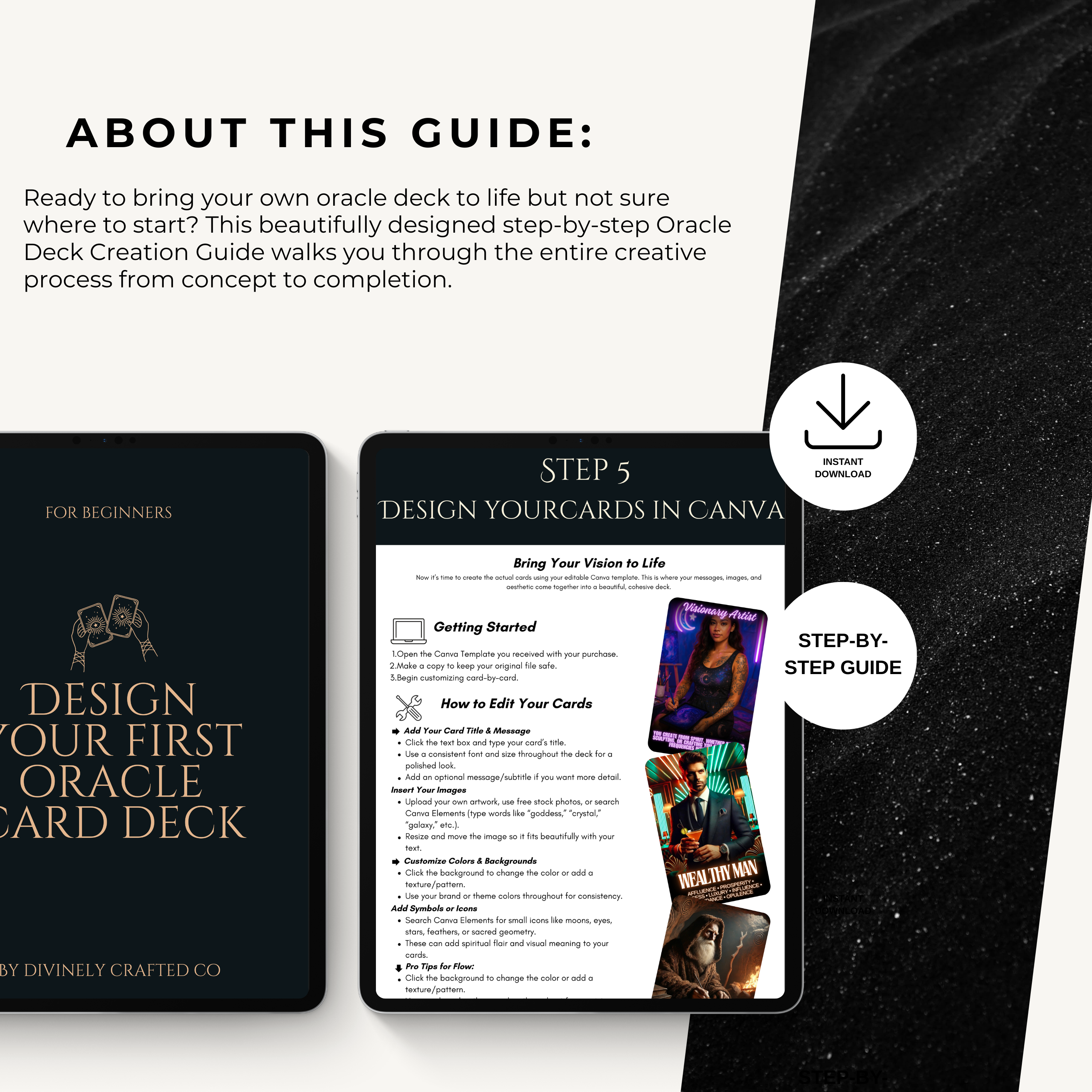 Oracle Deck Creation Guide: Canva Workbook (PDF Download)